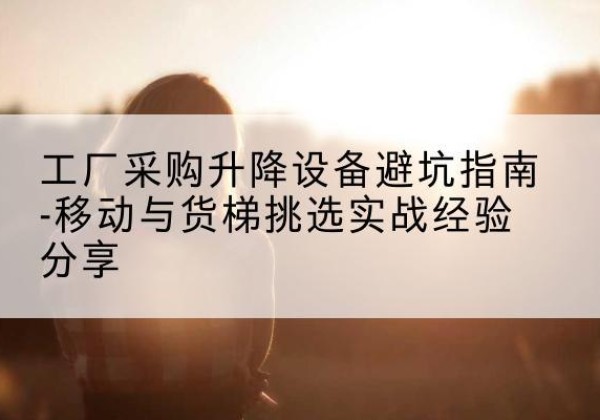 巴林左旗移动式升降机怎么选-工厂采购升降设备避坑指南-移动与货梯挑选实战经验分享